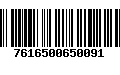 Código de Barras 7616500650091