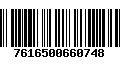 Código de Barras 7616500660748