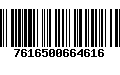 Código de Barras 7616500664616