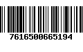 Código de Barras 7616500665194