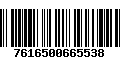 Código de Barras 7616500665538