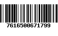 Código de Barras 7616500671799