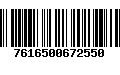 Código de Barras 7616500672550