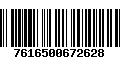 Código de Barras 7616500672628