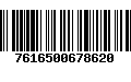 Código de Barras 7616500678620