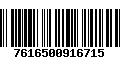 Código de Barras 7616500916715