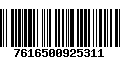 Código de Barras 7616500925311