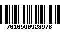 Código de Barras 7616500928978