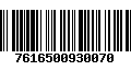 Código de Barras 7616500930070