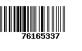 Código de Barras 76165337