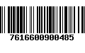 Código de Barras 7616600900485