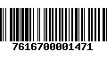 Código de Barras 7616700001471