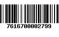 Código de Barras 7616700002799