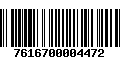 Código de Barras 7616700004472