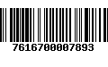 Código de Barras 7616700007893