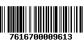 Código de Barras 7616700009613