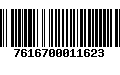 Código de Barras 7616700011623