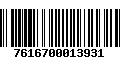 Código de Barras 7616700013931