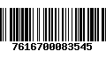 Código de Barras 7616700083545