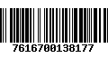 Código de Barras 7616700138177