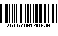 Código de Barras 7616700148930