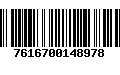 Código de Barras 7616700148978