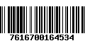 Código de Barras 7616700164534