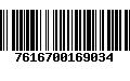 Código de Barras 7616700169034