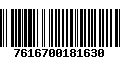 Código de Barras 7616700181630