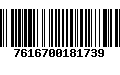 Código de Barras 7616700181739