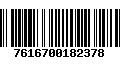 Código de Barras 7616700182378