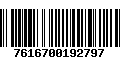 Código de Barras 7616700192797