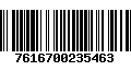 Código de Barras 7616700235463