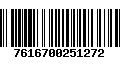 Código de Barras 7616700251272