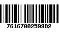 Código de Barras 7616700259902