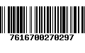 Código de Barras 7616700270297