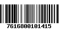 Código de Barras 7616800101415