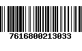 Código de Barras 7616800213033