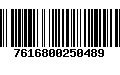 Código de Barras 7616800250489