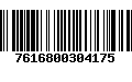 Código de Barras 7616800304175