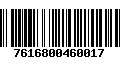 Código de Barras 7616800460017