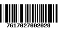 Código de Barras 7617027002028