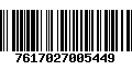 Código de Barras 7617027005449