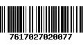 Código de Barras 7617027020077