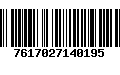 Código de Barras 7617027140195