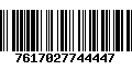 Código de Barras 7617027744447