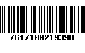 Código de Barras 7617100219398