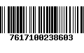 Código de Barras 7617100238603