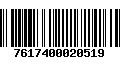 Código de Barras 7617400020519