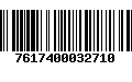 Código de Barras 7617400032710